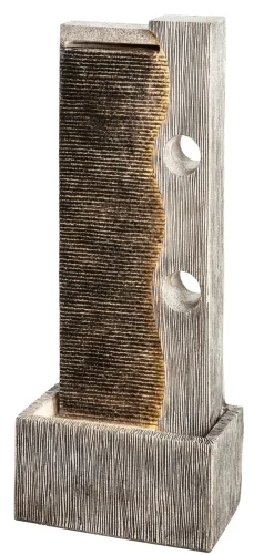 Dehner Gartenbrunnen - Polyresin-Gartenbrunnen Eclipse, solarfähig, ca. H100 cm