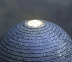Dehner Gartenbrunnen - Polyresin-Gartenbrunnen Ying Yang, solarfähig, ca. H94 cm
