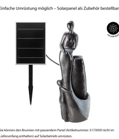 Dehner Gartenbrunnen > Polyresin-Gartenbrunnen Family, solarfähig, ca. H120 cm