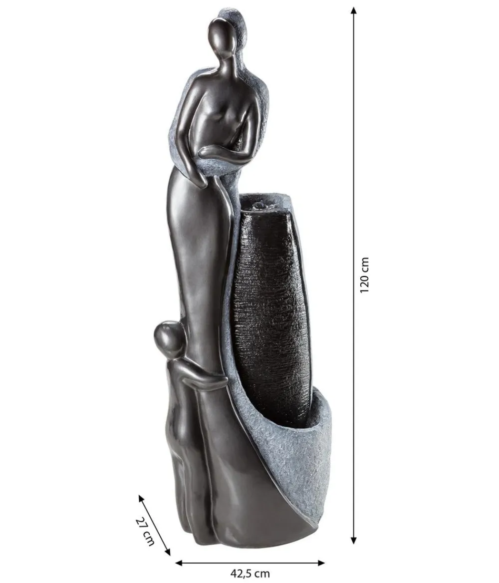 Dehner Gartenbrunnen > Polyresin-Gartenbrunnen Family, solarfähig, ca. H120 cm