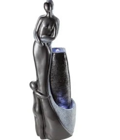 Dehner Gartenbrunnen > Polyresin-Gartenbrunnen Family, solarfähig, ca. H120 cm