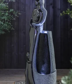 Dehner Gartenbrunnen > Polyresin-Gartenbrunnen Family, solarfähig, ca. H120 cm