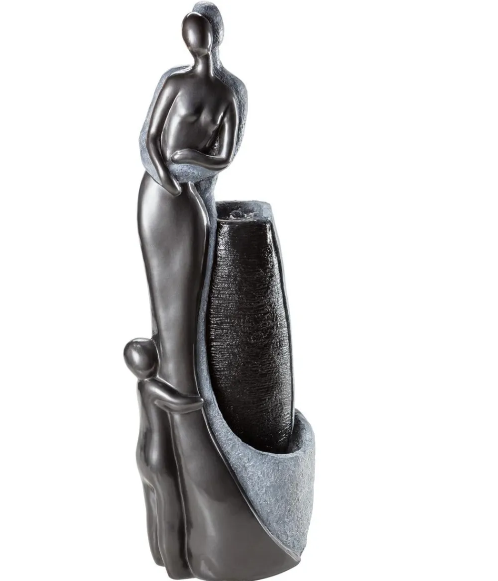 Dehner Gartenbrunnen > Polyresin-Gartenbrunnen Family, solarfähig, ca. H120 cm