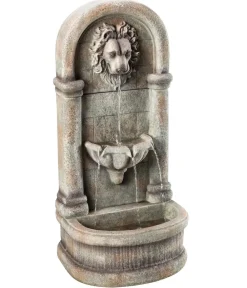 Dehner Polyresin-Wandbrunnen Faro, solarfähig, ca. H103,5 cm Hot