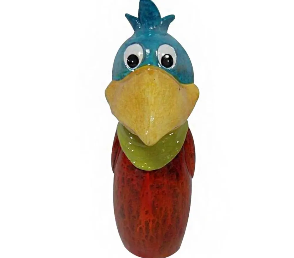 Dehner Polyresin Zaunfigur Vogel, Bunt Hot