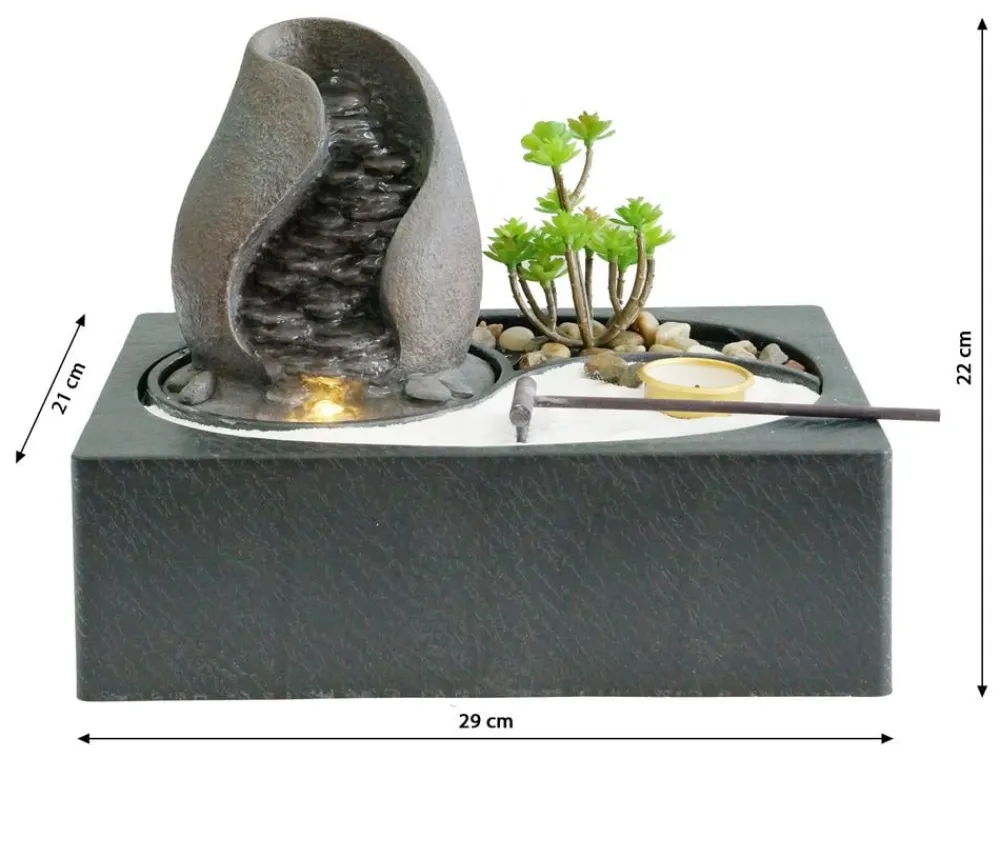 Dehner Zimmerbrunnen - Polyresin-Zimmerbrunnen Landskap, ca. H22 cm