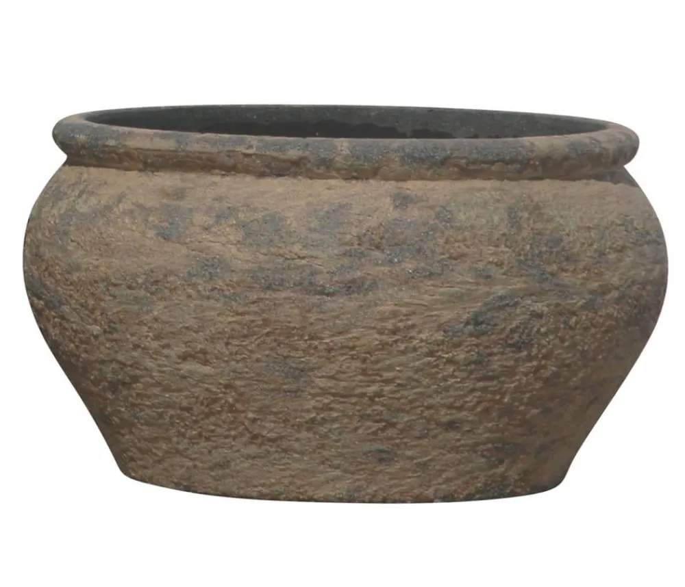Dehner Blumenampeln & -Schalen - Polystone-Schale Atlantis, rund Braun