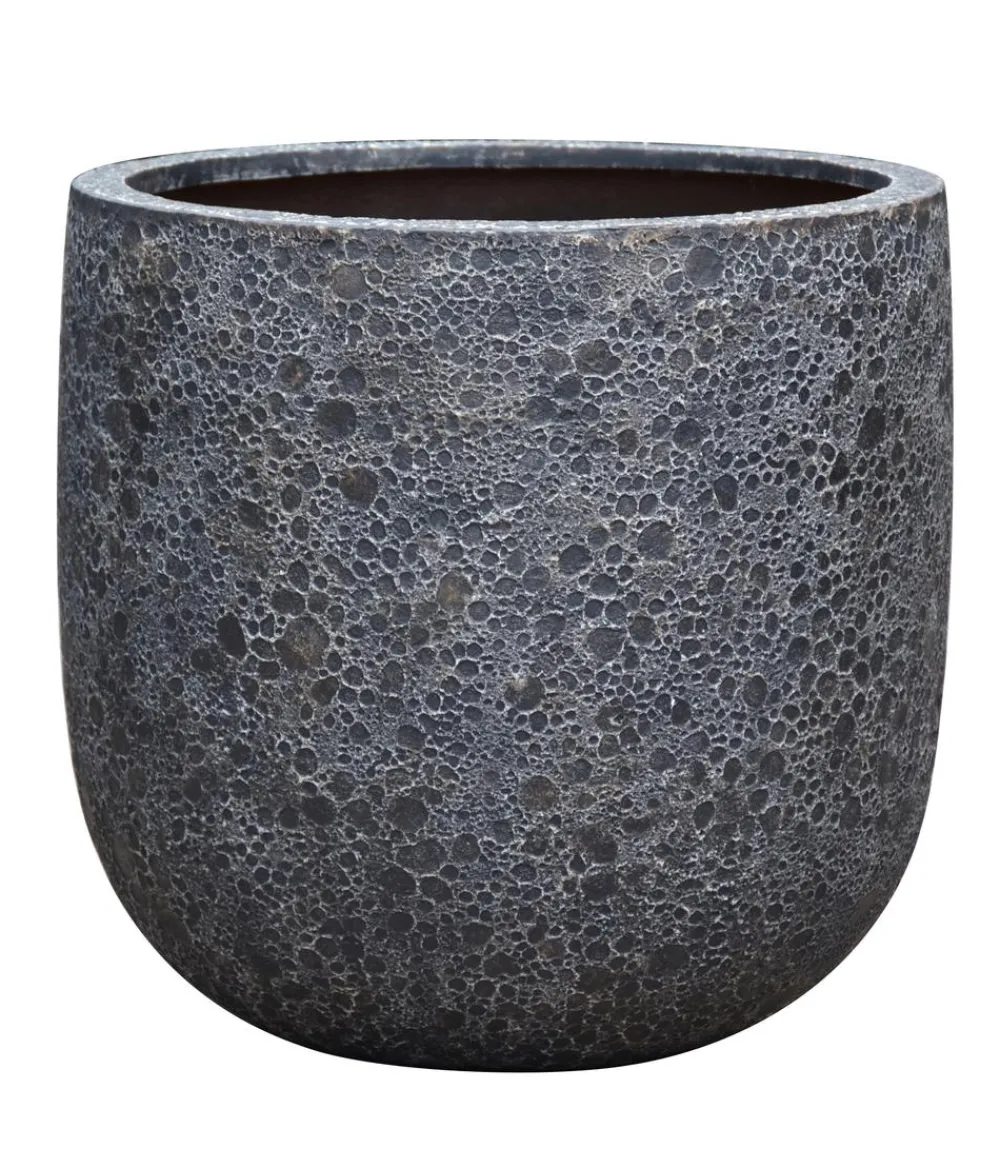 Dehner Blumentöpfe & Übertöpfe > Polystone-Topf Lava, rund,