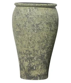 Dehner Blumentöpfe & Übertöpfe - Polystone-Vase Atlantis, rund Grün