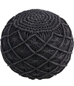 Dehner Sitzsäcke - Pouf Sanna, ca. Ø40/H40 cm Grau