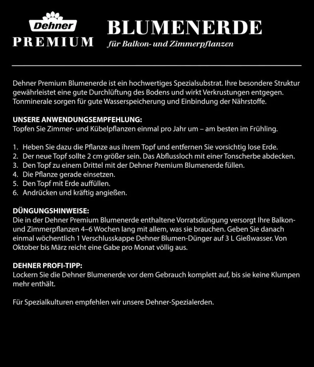 Dehner Premium Torf & Blähton|Blumenerde - Blumenerde