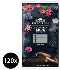Dehner Premium Blumenerde - Blumenerde, 120 x 20 Liter