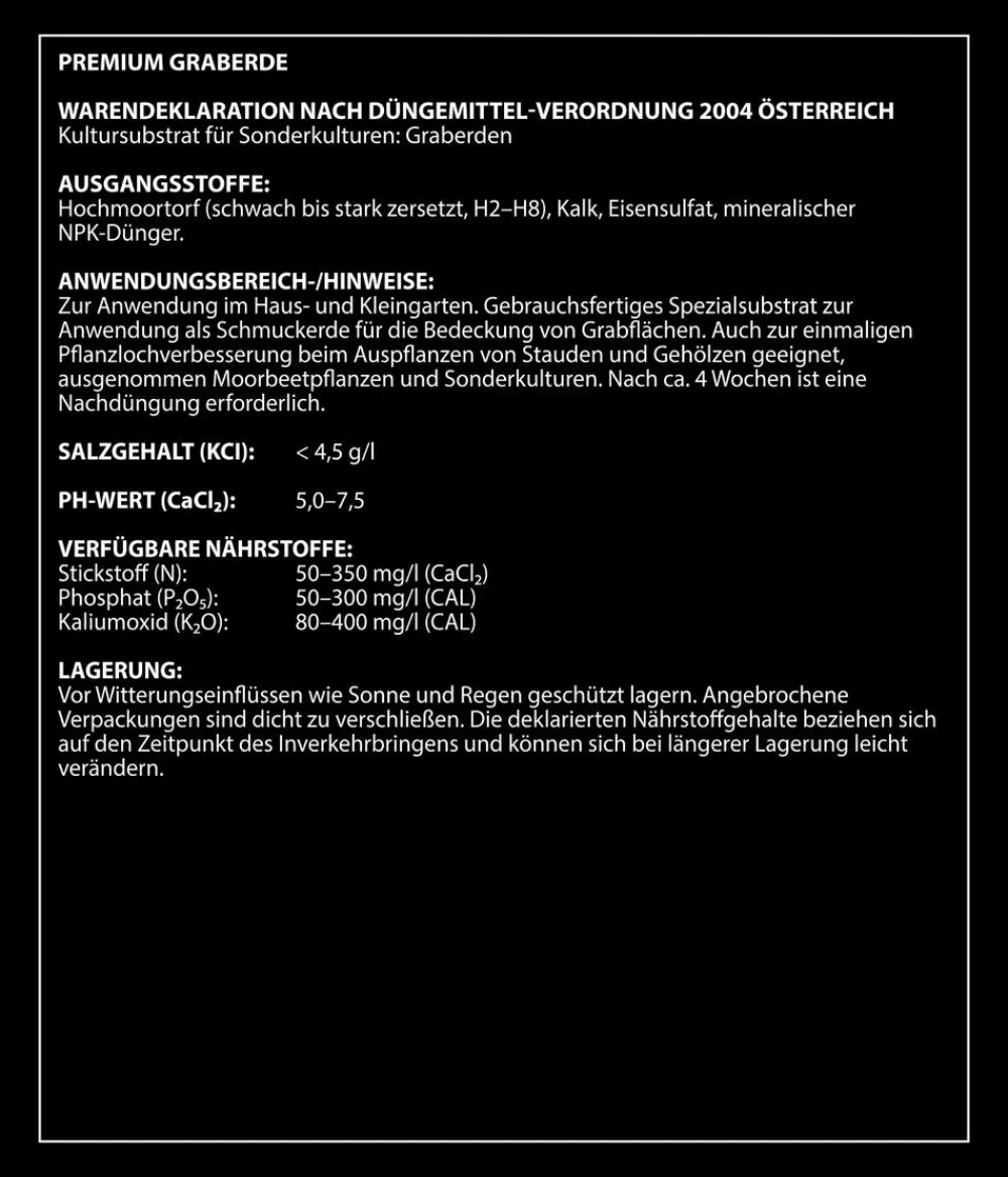 Dehner Torf & Blähton|Spezialerde > Premium Graberde, 20 l