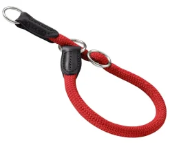 Dehner Premium Hundehalsbänder & Geschirre - Halsung Turmalin Rot