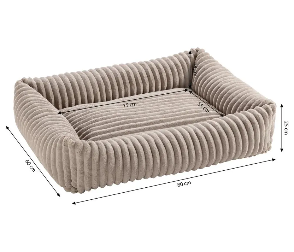 Dehner Premium Betten & Kissen|Hundebetten & Körbe > Hundebett Kaya, rechteckig, ca. B80/H25/T60 cm