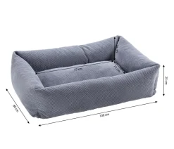 Dehner Premium Betten & Kissen|Hundebetten & Körbe > Hundebett Kenai, rechteckig, ca. B100/H25/T80 cm