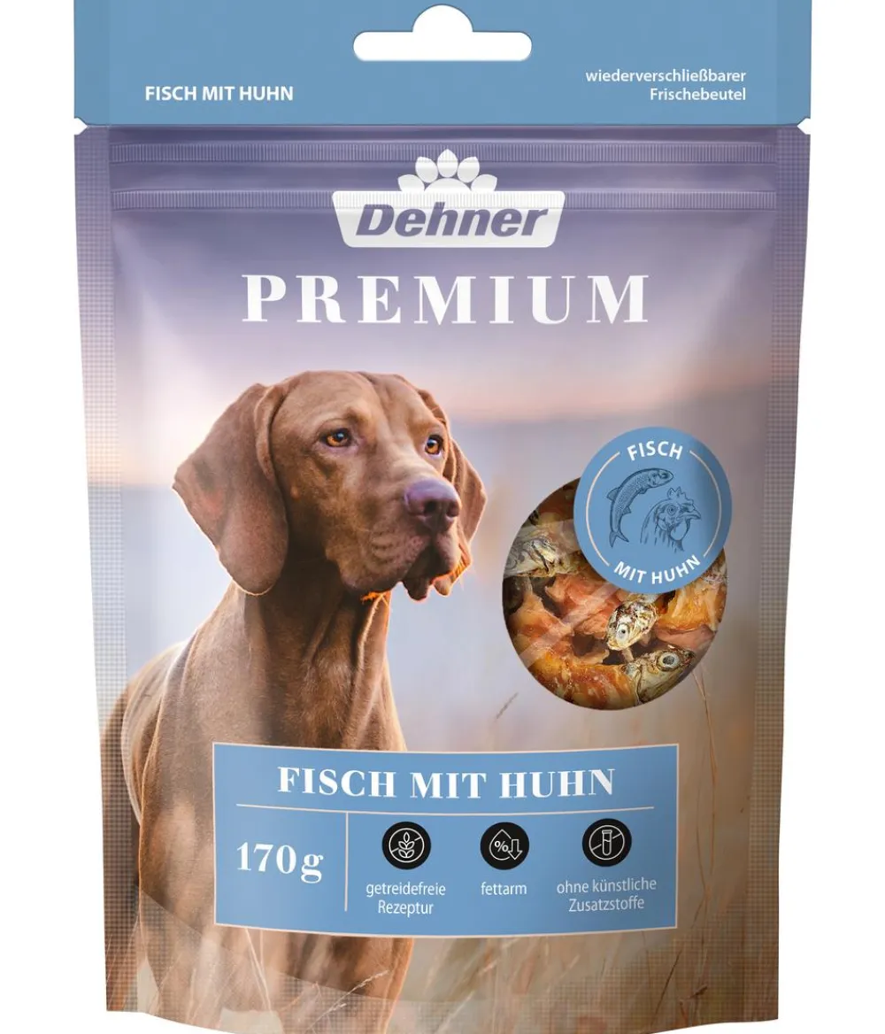 Dehner Premium Hundesnack Fisch mit Huhn, 170 g Discount