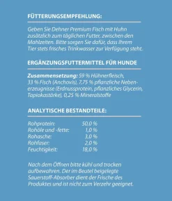 Dehner Premium Hundesnack Fisch mit Huhn, 170 g Discount