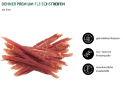 Dehner Premium Hundeleckerlies - Hundesnack Fleischstreifen, Entenbrust