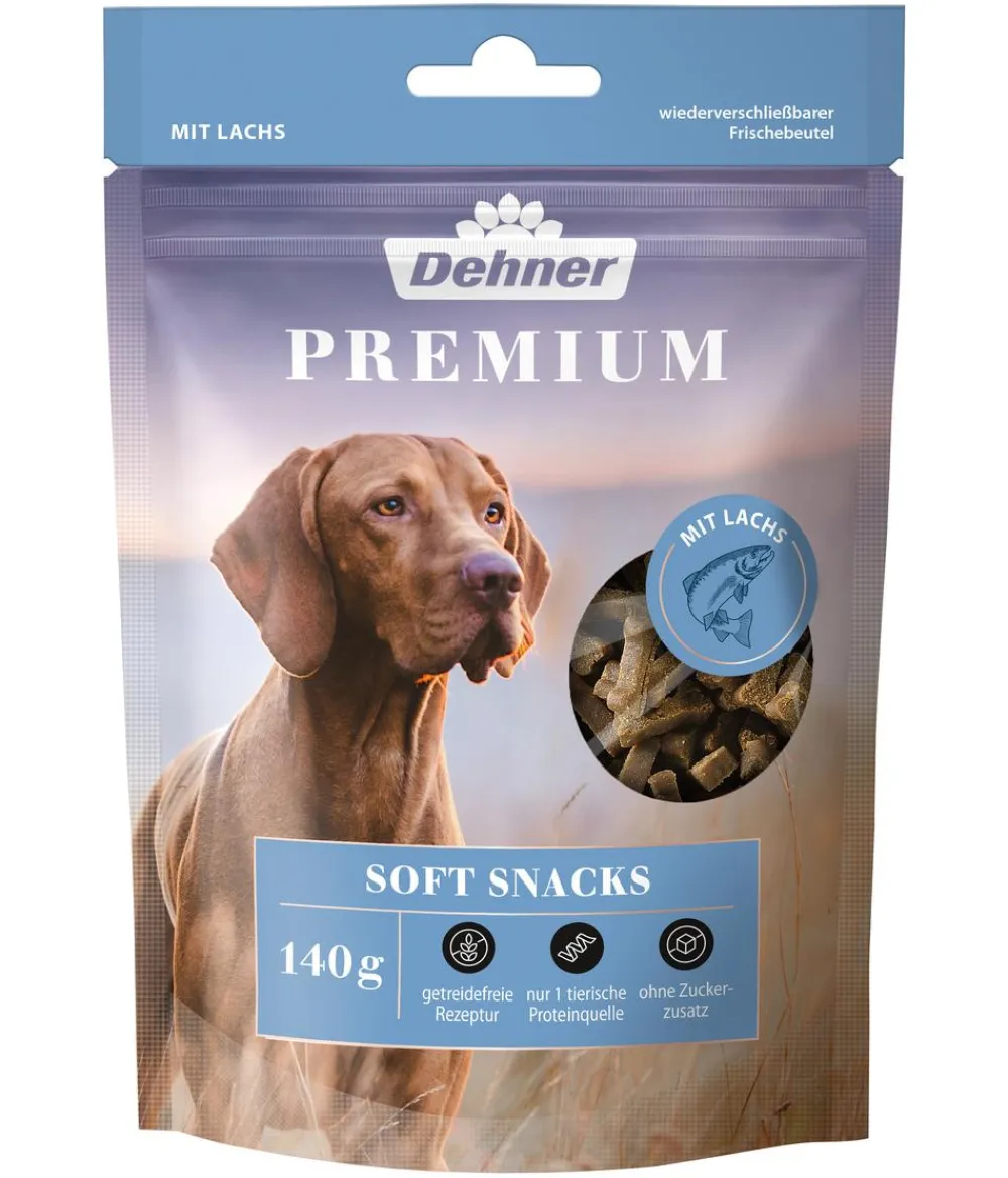 Dehner Premium Hundeleckerlies - Hundesnack Soft Snacks, 140 g