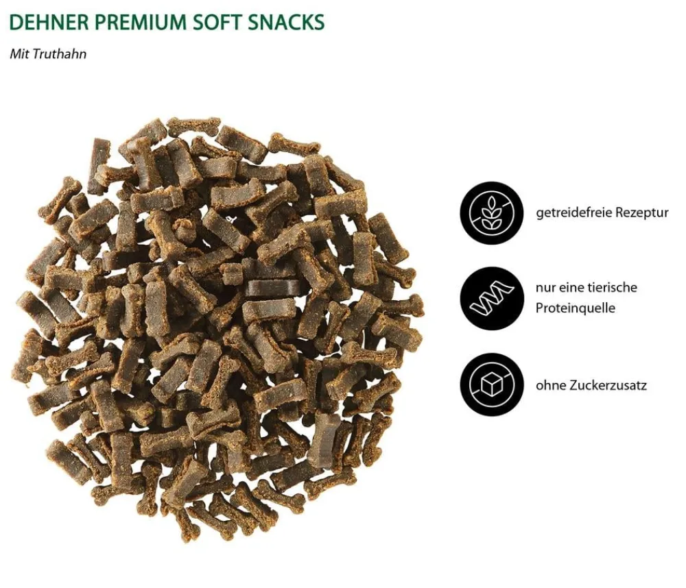 Dehner Premium Hundeleckerlies - Hundesnack Soft Snacks, 140 g