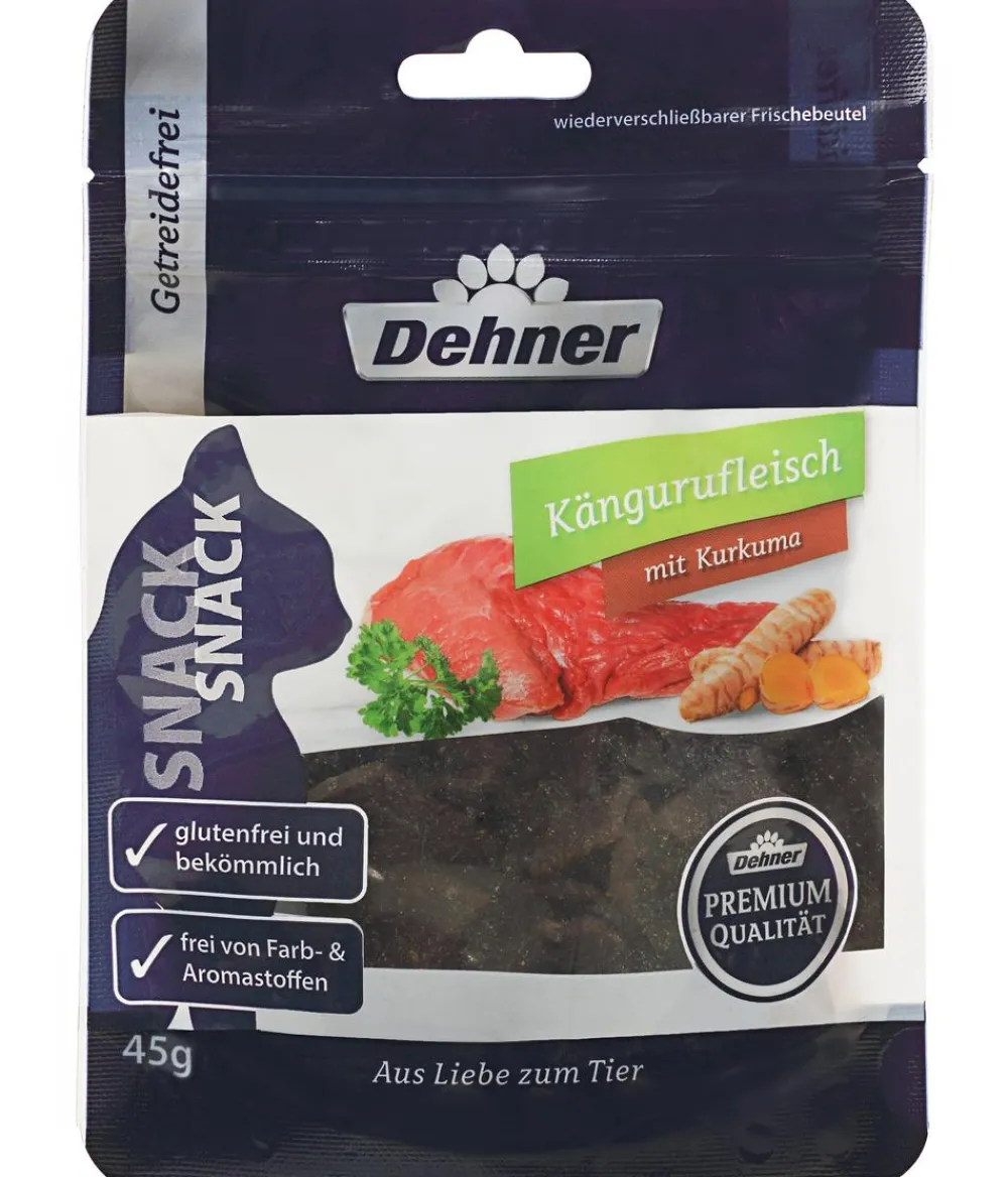 Dehner Premium Katzensnack Kängurufleisch mit Kurkuma, 45 g Discount