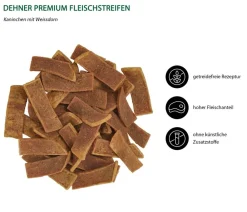 Dehner Premium Katzenleckerlies & Getränke - Katzensnack Kaninchenfleisch mit Weißdorn, 45 g