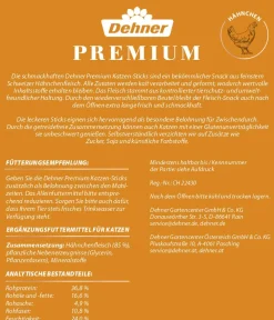 Dehner Premium Katzenleckerlies & Getränke > Katzensnack Sticks, 50 g