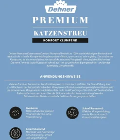 Dehner Premium Katzenstreu > Katzenstreu Komfort Klumpend, 10 l