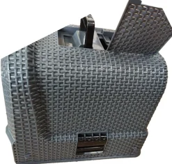 Dehner Premium Katzenklo > Katzentoilette Jolie, grau, ca. B42/H41/T69 cm