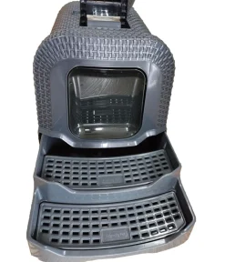 Dehner Premium Katzenklo > Katzentoilette Jolie, grau, ca. B42/H41/T69 cm