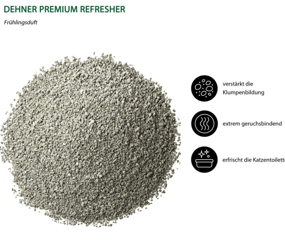 Dehner Premium Katzenklo|Katzenpflege - Katzentoiletten-Refresher, Frühlingsduft, 700 g