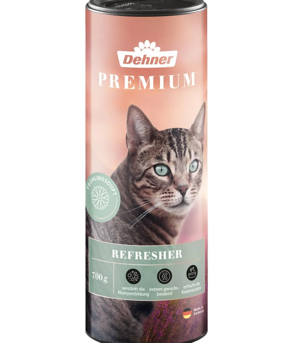 Dehner Premium Katzenklo|Katzenpflege - Katzentoiletten-Refresher, Frühlingsduft, 700 g