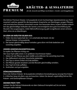 Dehner Premium Kräuter- & Aussaaterde, 120 x 20 Liter New