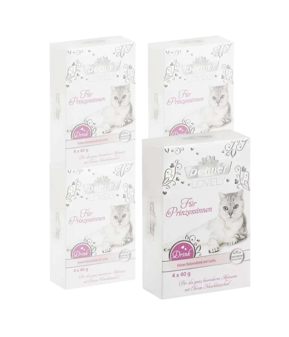 Dehner Premium Lovely Katzensnack Drink Für Prinzessinnen, 48 x 40 g Hot