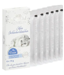 Dehner Premium Lovely Katzenleckerlies & Getränke - Katzensnack Cream Mein Schleckermäulchen, 12 x 6 x 14 g