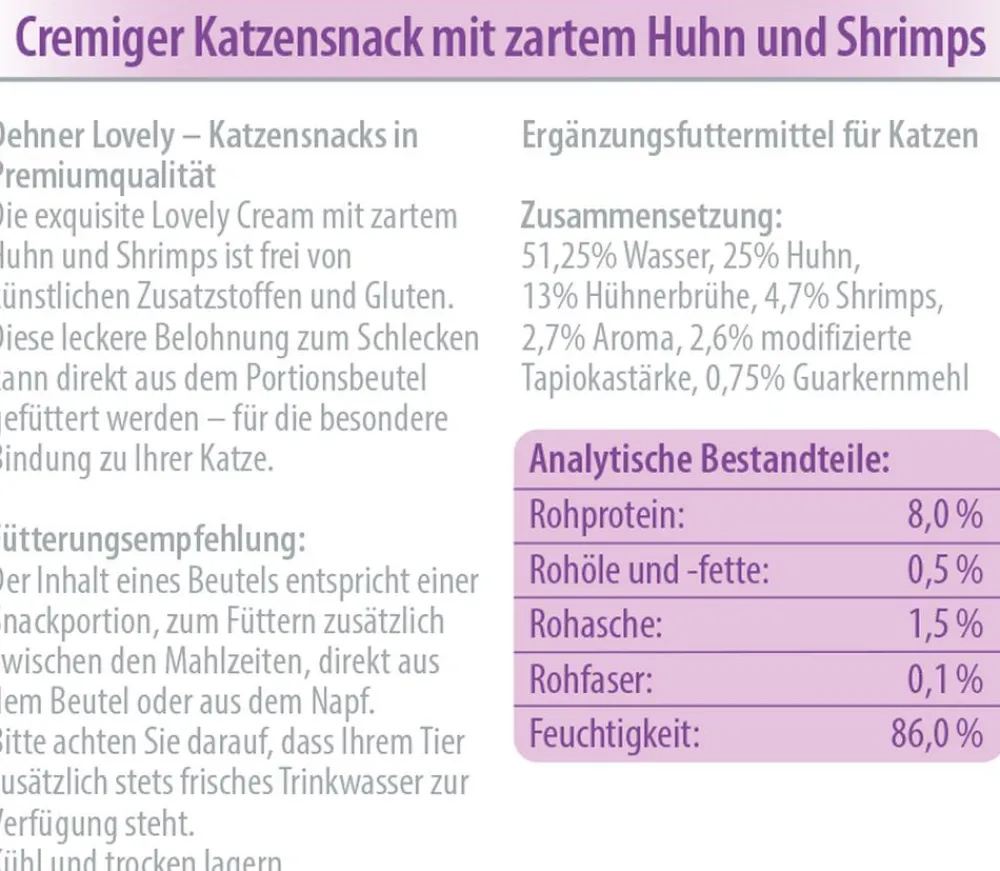 Dehner Premium Lovely Katzenleckerlies & Getränke > Katzensnack Mein Schlemmer, 12 x 6 x 14 g