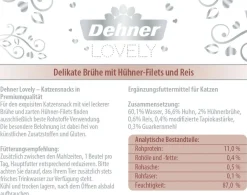Dehner Premium Lovely Katzenleckerlies & Getränke > Katzensnack Filets in Brühe Ruhe-Insel, 24 x 40 g