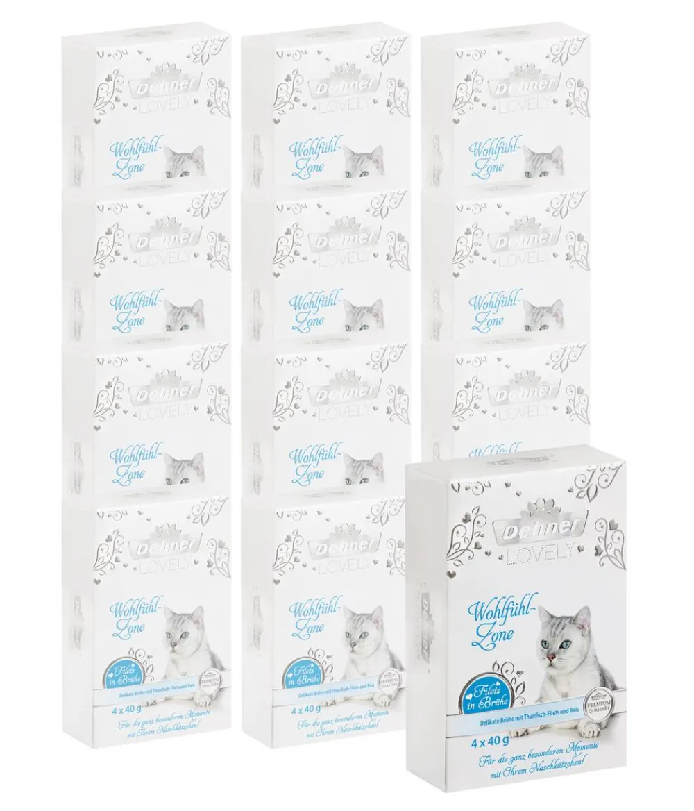 Dehner Premium Lovely Katzenleckerlies & Getränke - Katzensnack Cream Mein Schmauser, 12 x 6 x 14 g