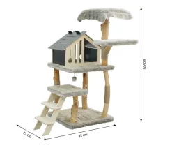 Dehner Premium Lovely Kratzbäume & Kratzmöbel > Kratzbaum Aufspringen & Runterkommen, ca. B106/H129/T92 cm