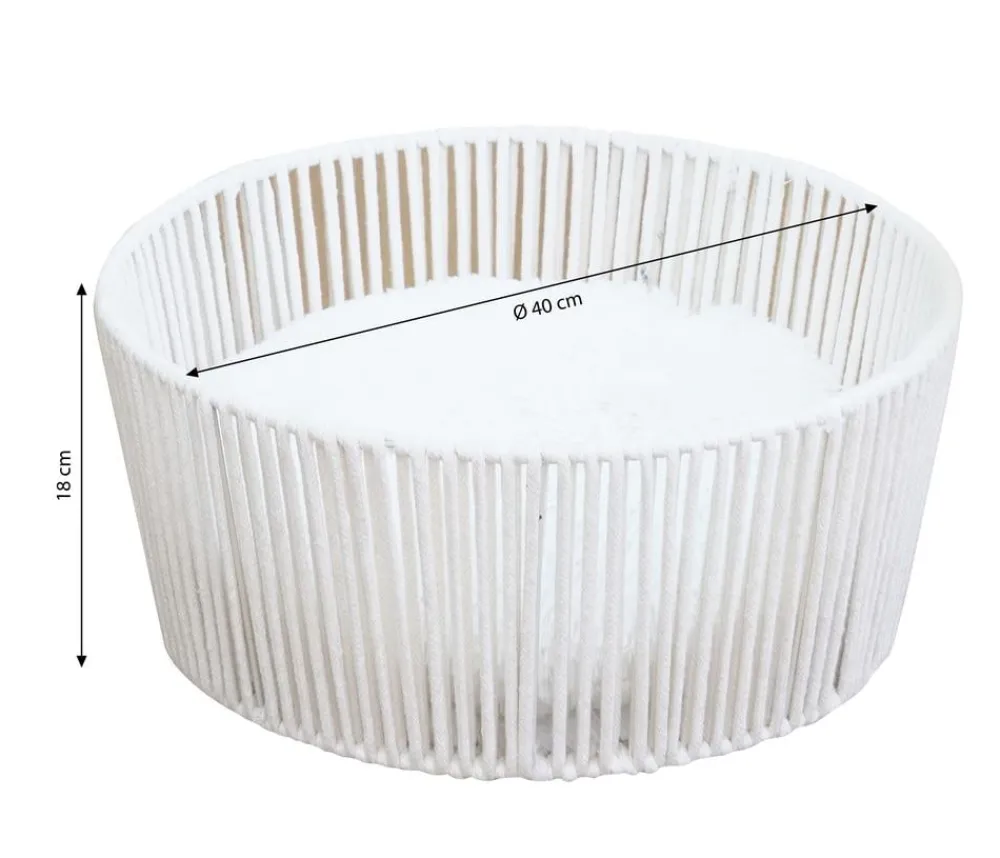 Dehner Premium Lovely Katzenbetten & Katzenkissen - Kuschelbett Erholung, rund, , ca. Ø40/H18 cm Weiß