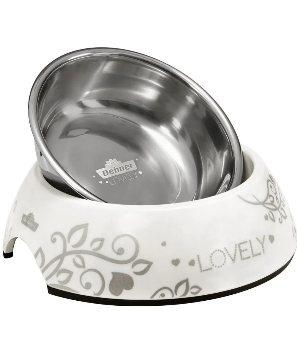 Dehner Premium Lovely Melaminnapf, 160 ml Weiß Sale