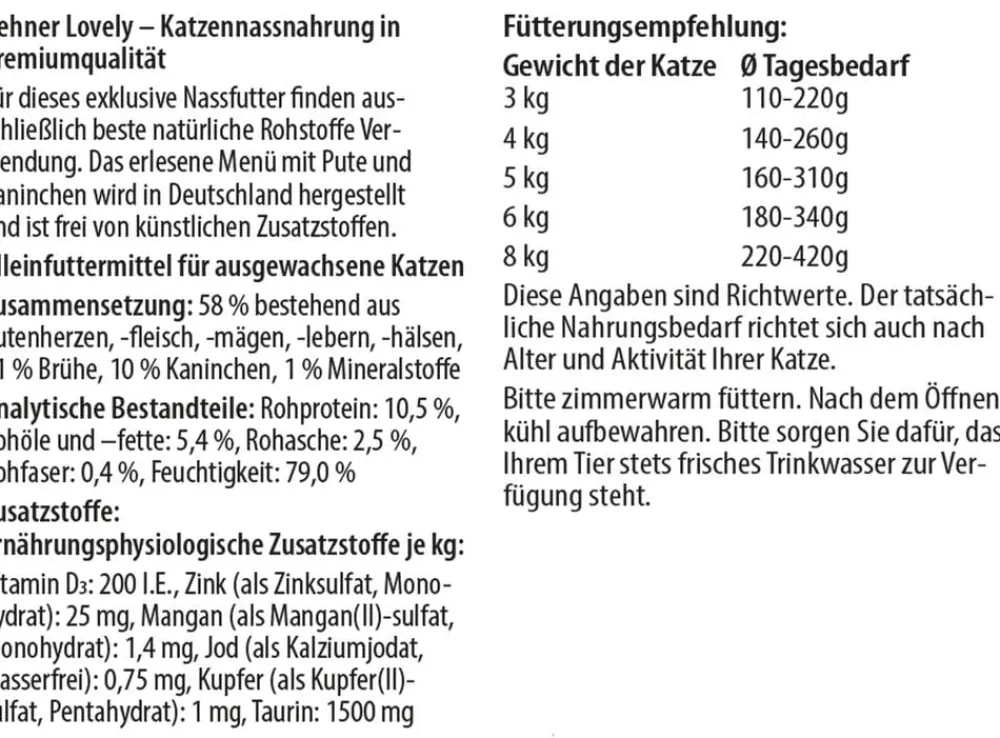 Dehner Premium Lovely Nassfutter Katze > Nassfutter für Katzen Liebe Grüße, 16 x 100 g