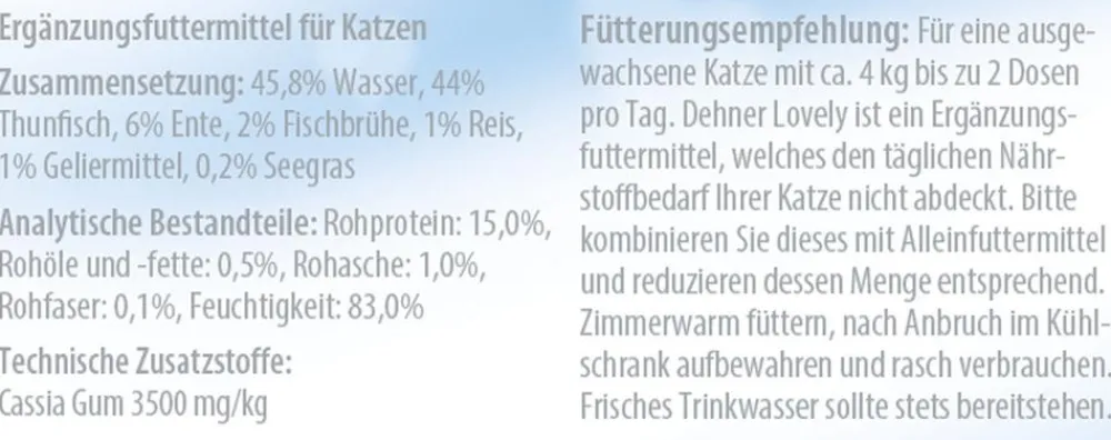Dehner Premium Lovely Nassfutter Katze > Nassfutter für Katzen in Gelee Süße Träume!, 24 x 85 g