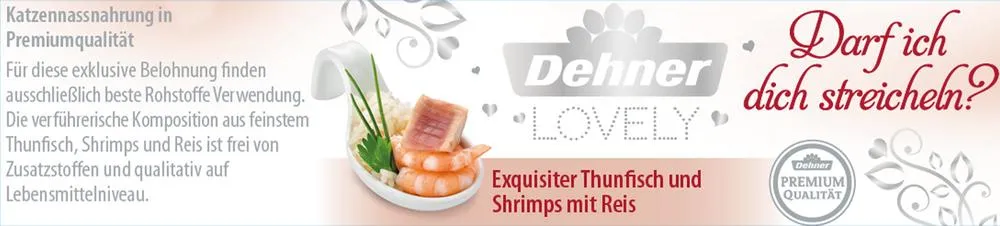 Dehner Premium Lovely Nassfutter Katze - Nassfutter für Katzen Darf ich dich streicheln?, 24 x 80 g