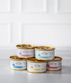 Dehner Premium Lovely Nassfutter Katze > Nassfutter für Katzen in Gelee Pass auf dich auf!, 24 x 85 g