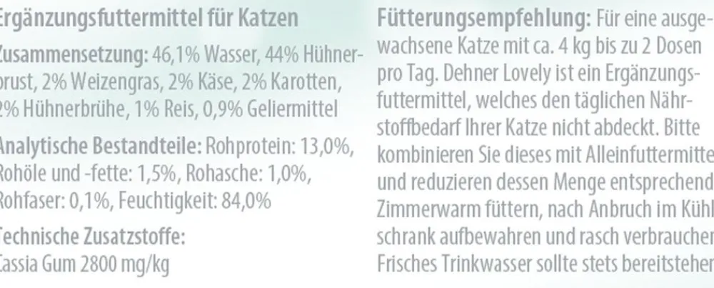Dehner Premium Lovely Nassfutter Katze > Nassfutter für Katzen in Gelee Pass auf dich auf!, 24 x 85 g