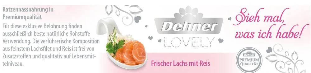 Dehner Premium Lovely Nassfutter für Katzen Sieh mal, was ich habe!, 24 x 70 g New