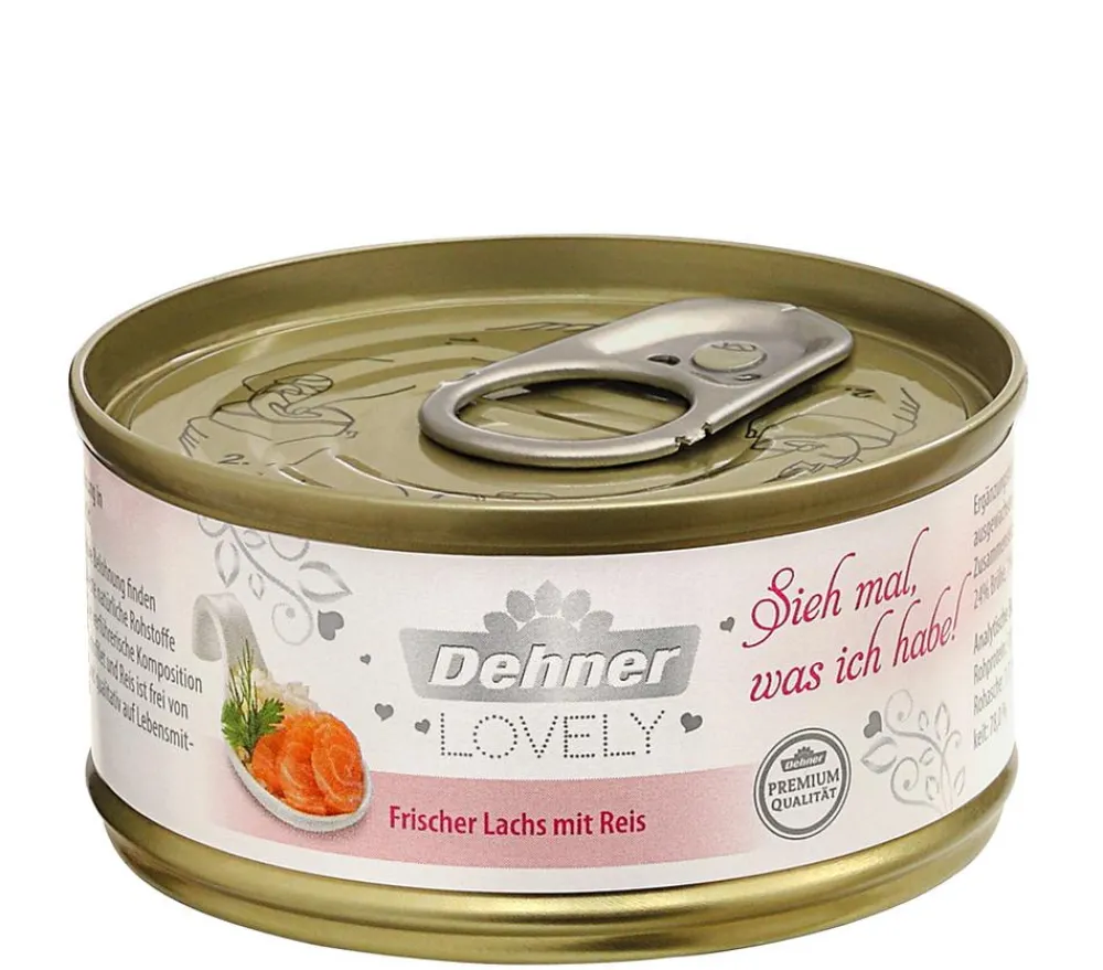 Dehner Premium Lovely Nassfutter für Katzen Sieh mal, was ich habe!, 24 x 70 g New