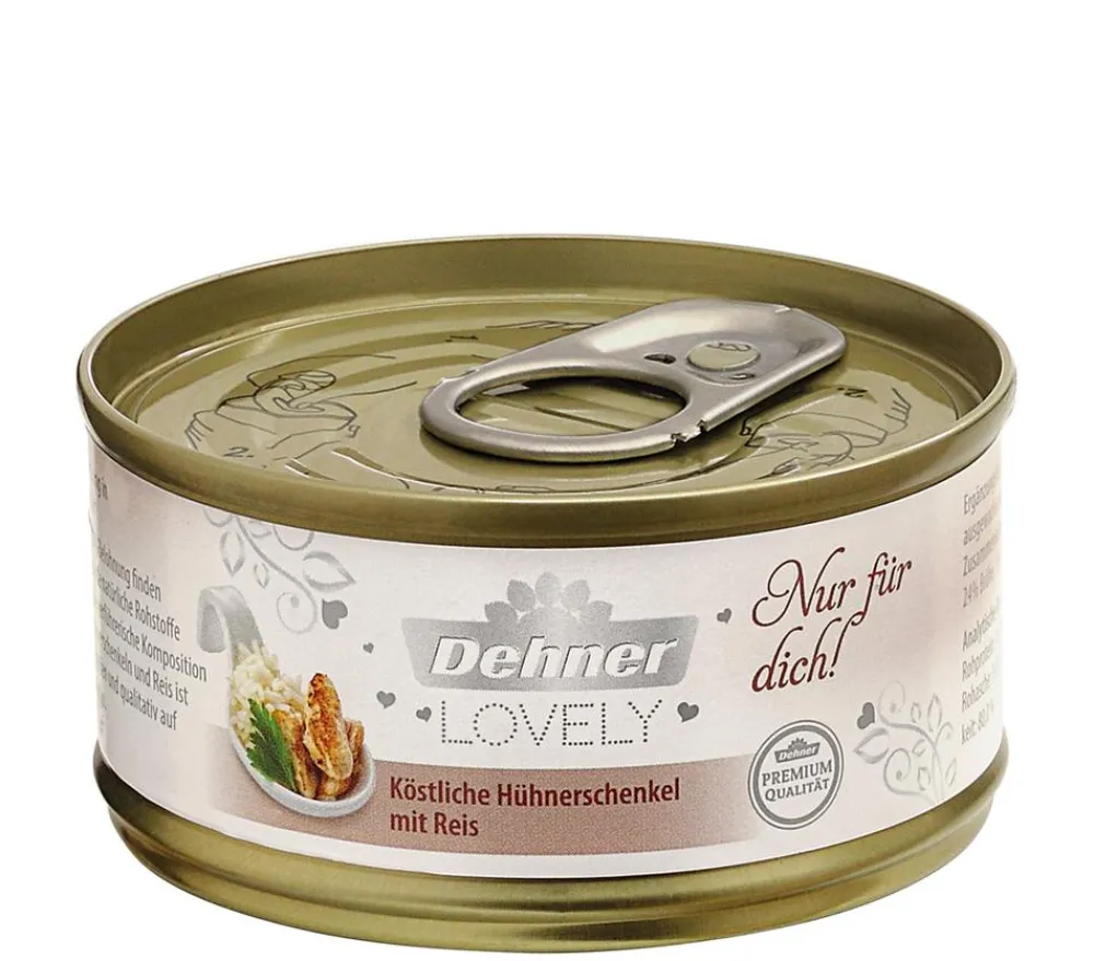Dehner Premium Lovely Nassfutter Katze - Nassfutter für Katzen Nur für dich!, 24 x 70 g
